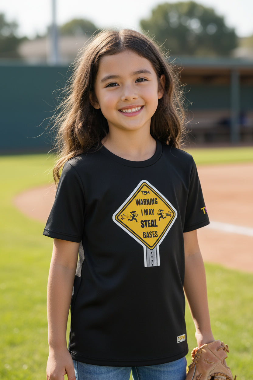 Warning I May Steal Bases Tee