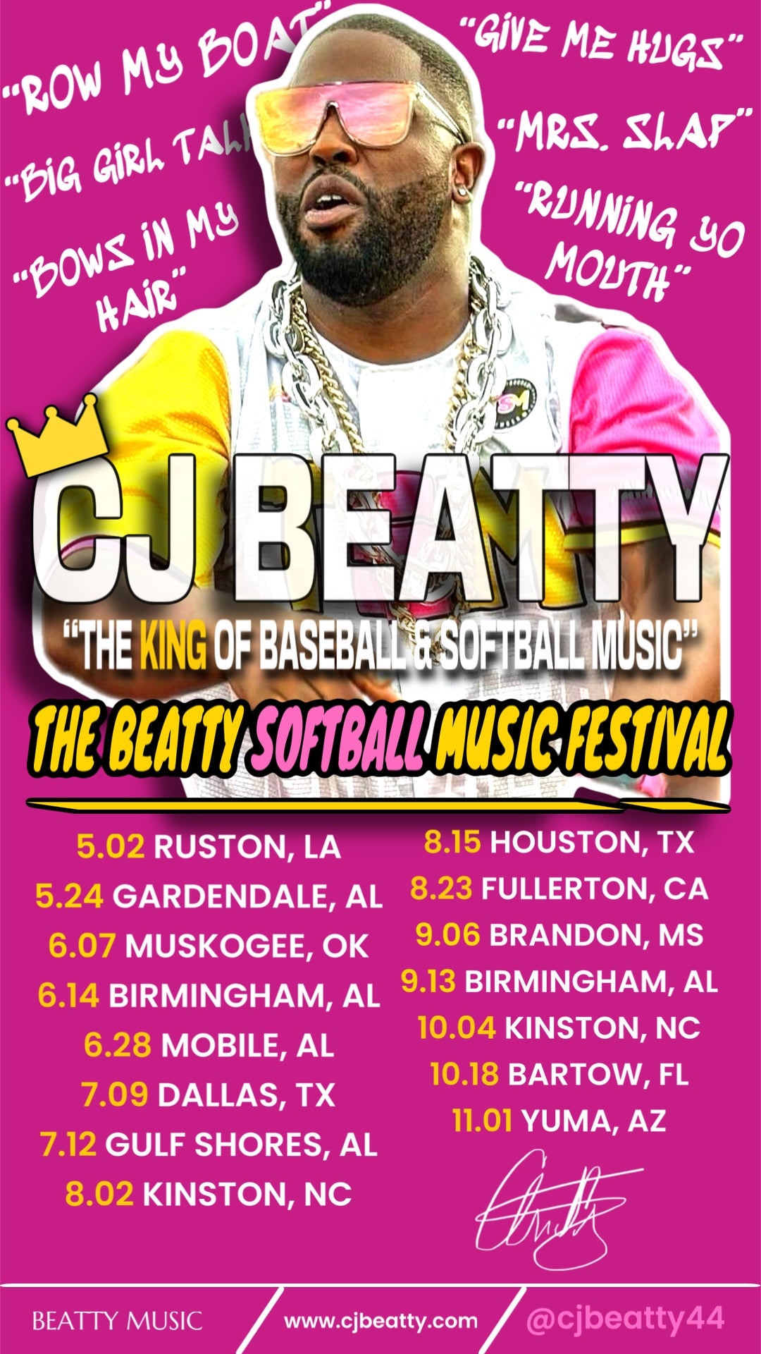 Softball Music Tour Concert Tee