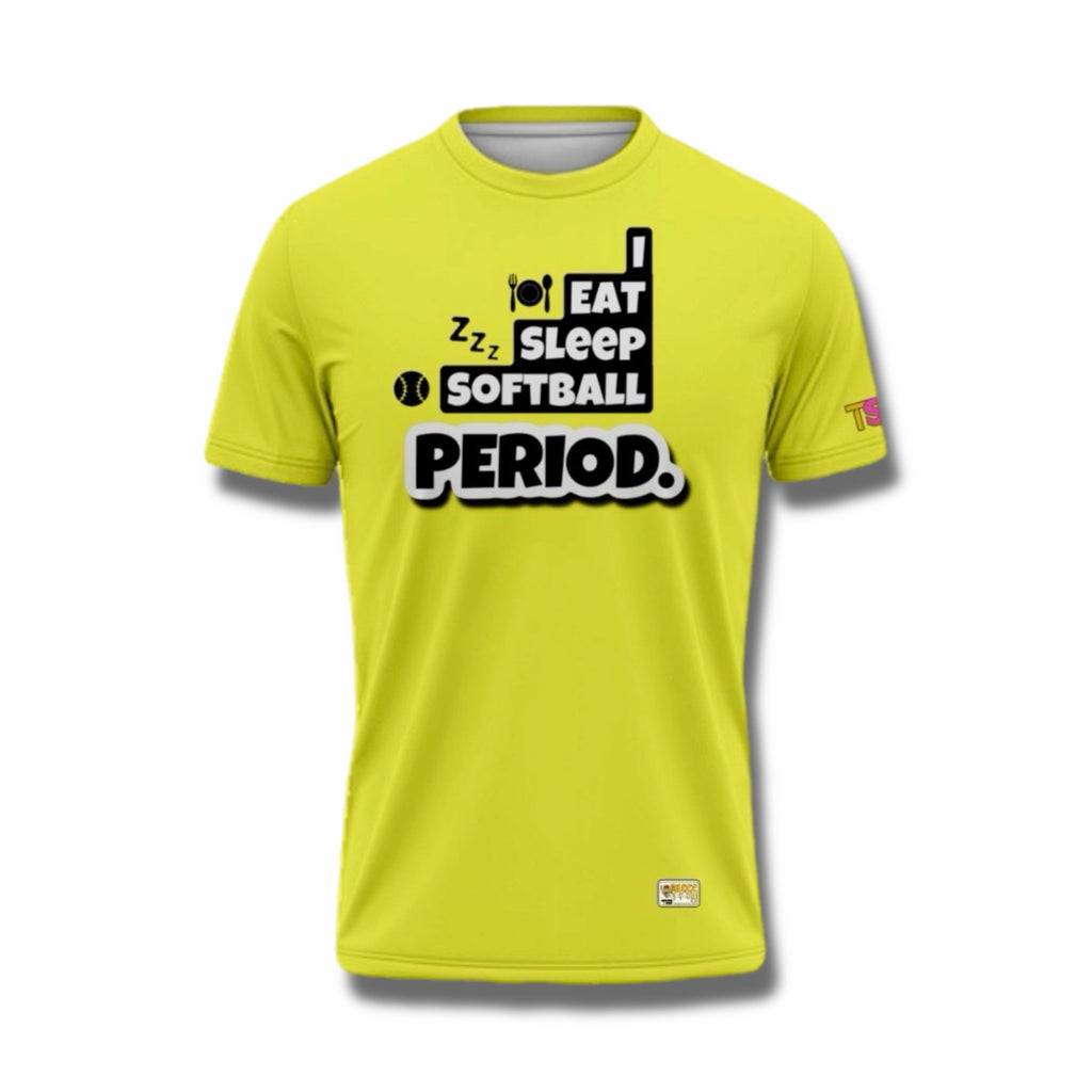 I Eat Sleep Softball Tee