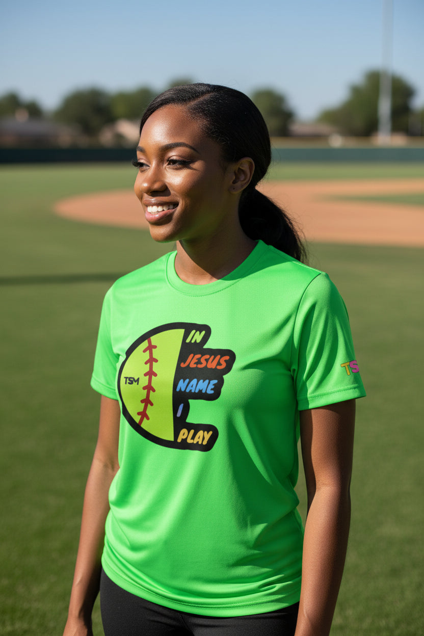 In Jesus Name I Play Tee