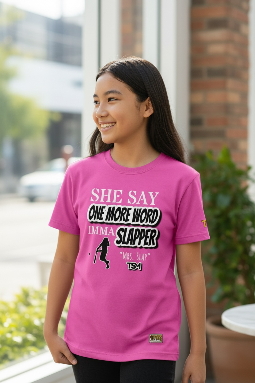 She Say One More Word Imma Slapper Tee